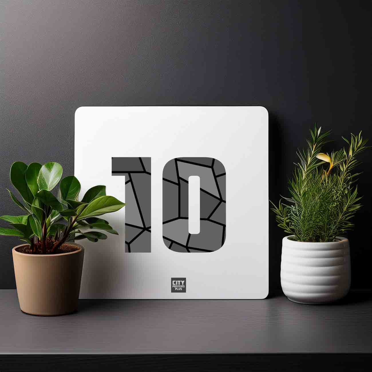 10 Number Mousepad (White)