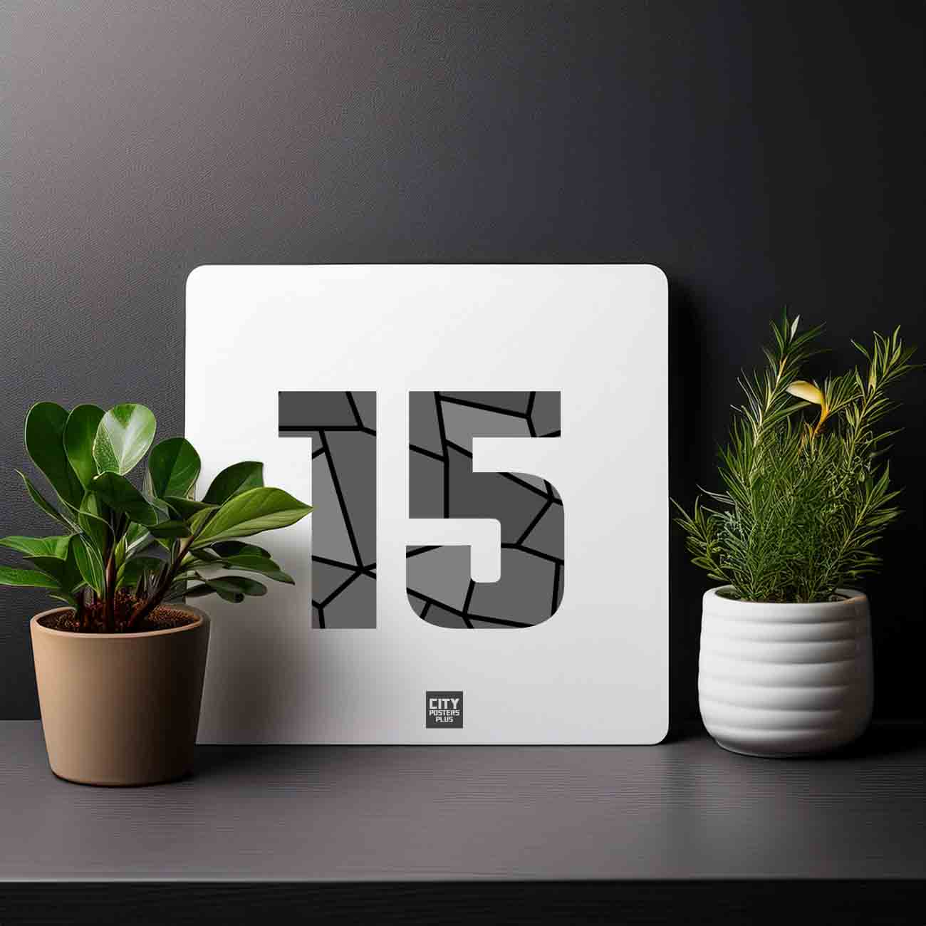 15 Number Mousepad (White)