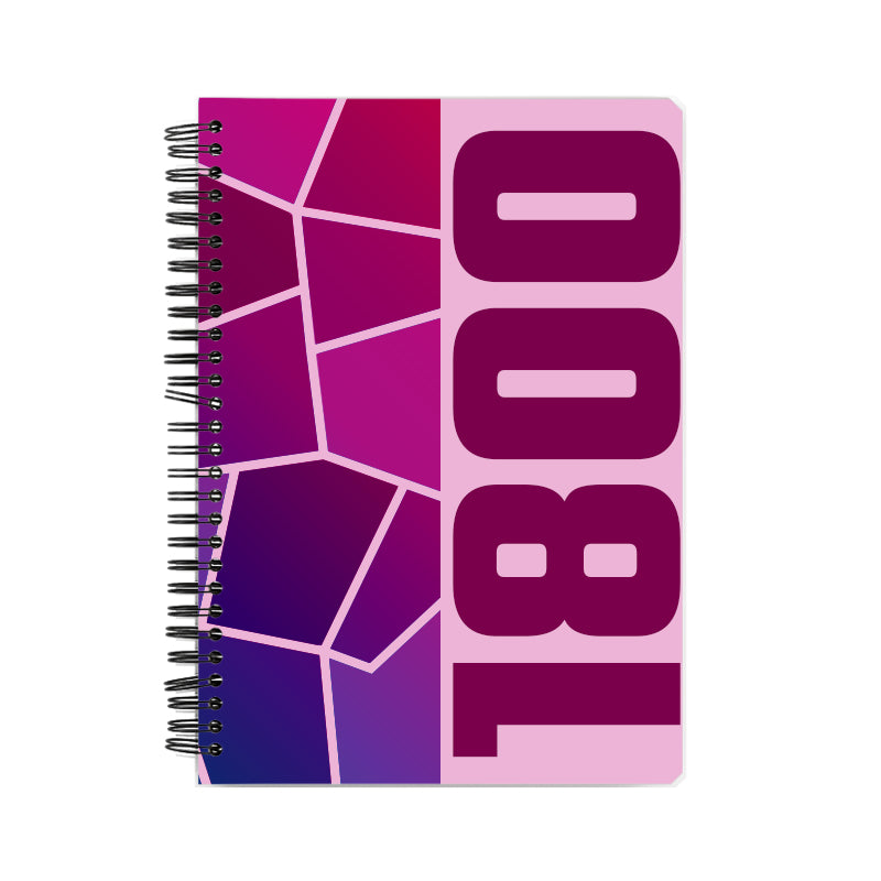 1800 Year Notebook (Light Pink)