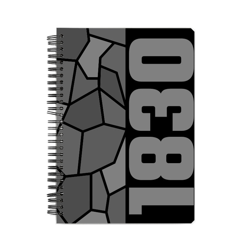 1830 Year Notebook (Black)