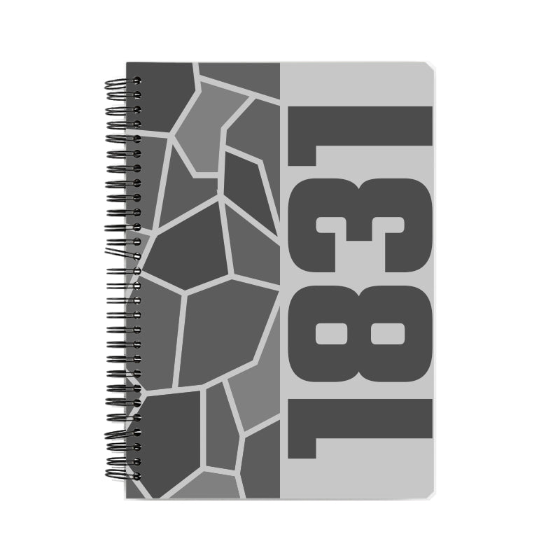 1831 Year Notebook (Melange Grey)