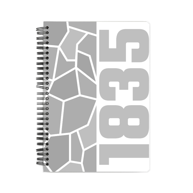 1835 Year Notebook (White)