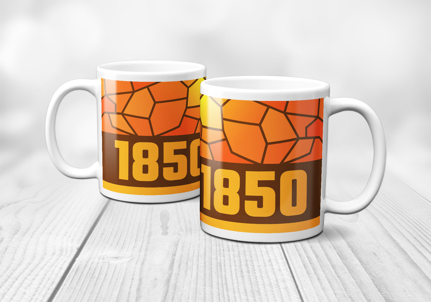 1850 Year Mug (11oz, Brown)