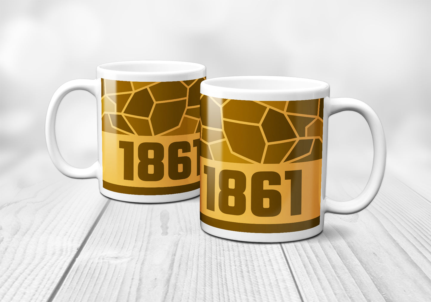 1861 Year Mug (11oz, Golden Yellow)