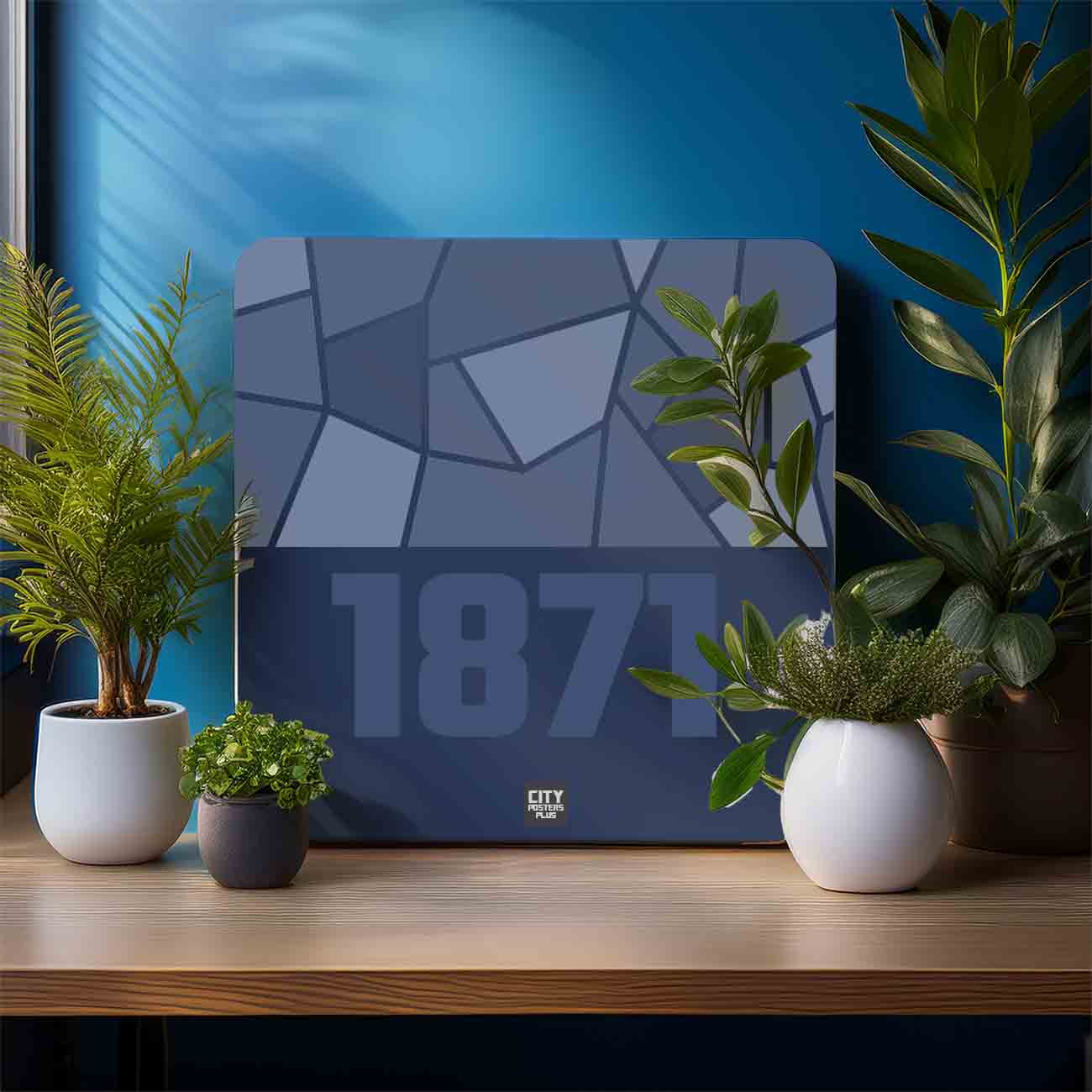 1871 Year Mousepad (Navy Blue)