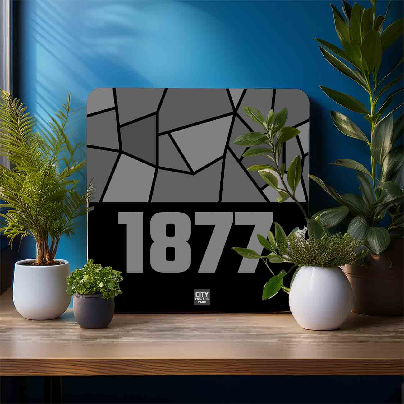 1877 Year Mousepad (Black)