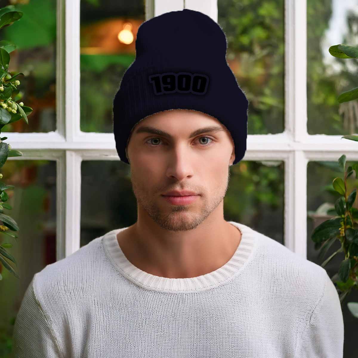 Beanies Plus 1900 Year Cuffed Beanie (Navy)