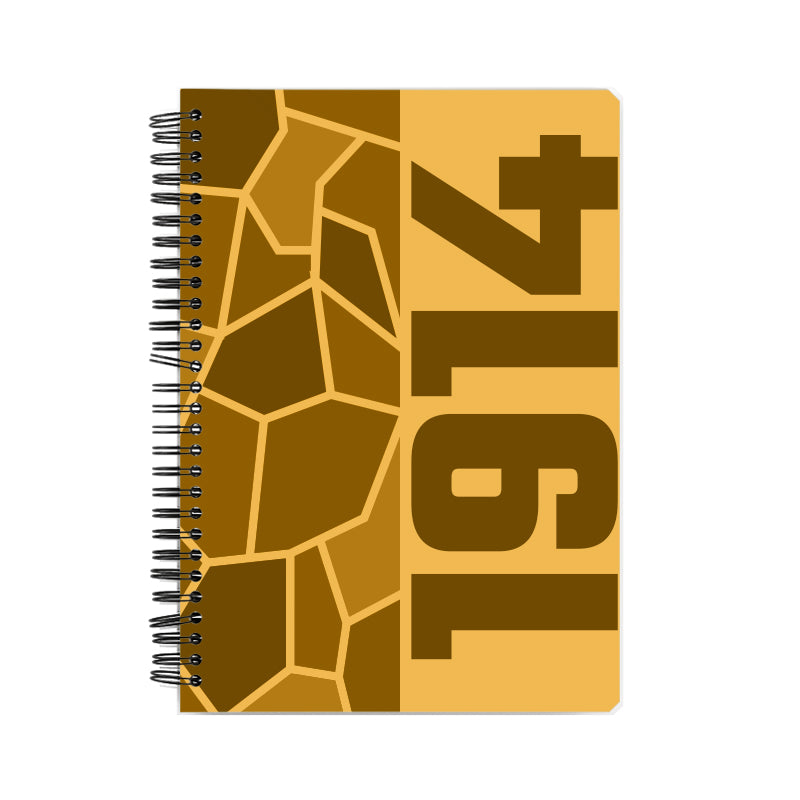 1914 Year Notebook (Golden Yellow)