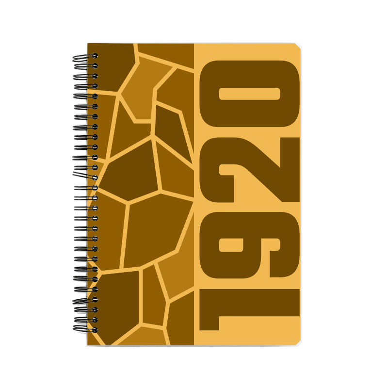 1920 Year Notebook (Golden Yellow)