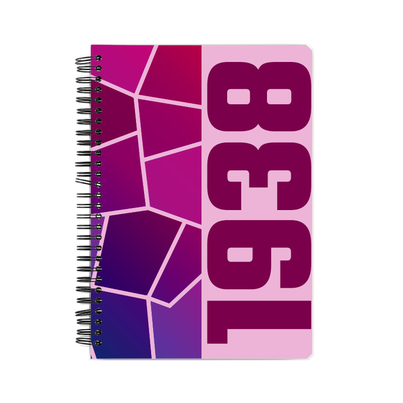 1938 Year Notebook (Light Pink)