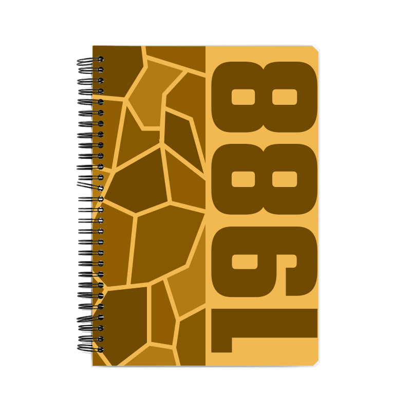 1988 Year Notebook (Golden Yellow)