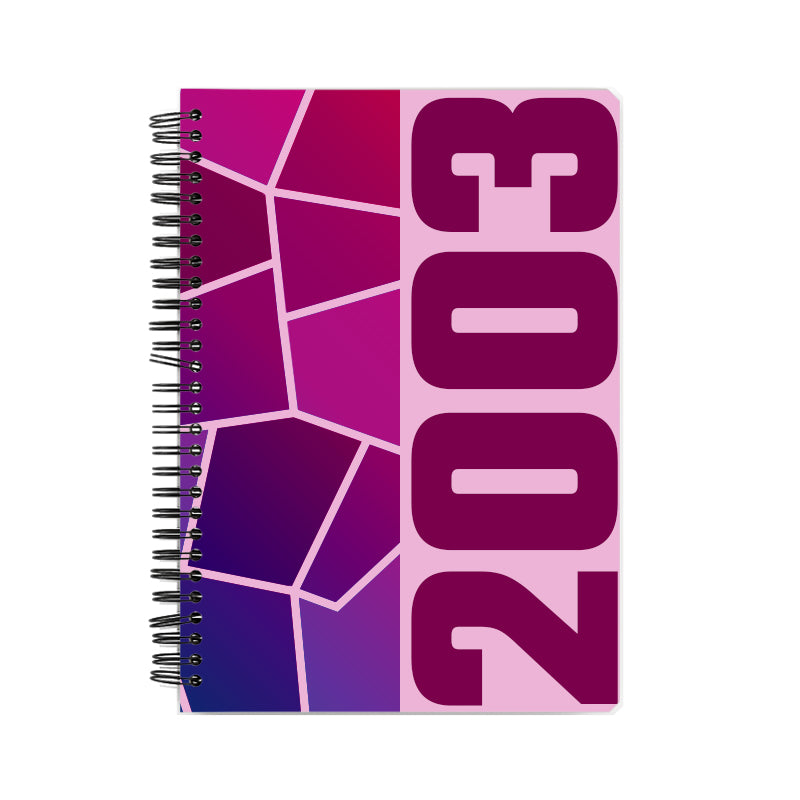 2003 Year Notebook (Light Pink)