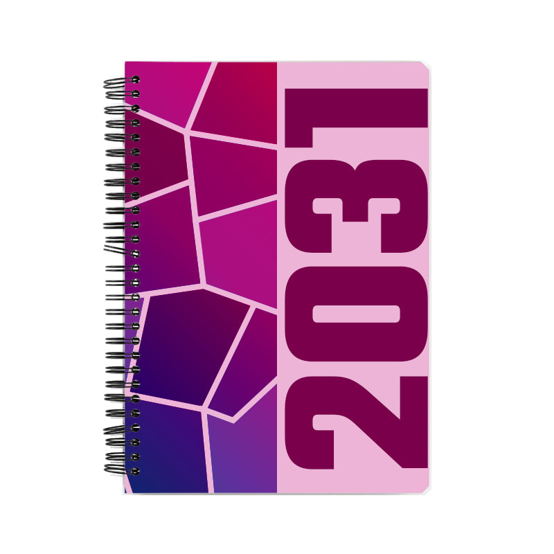 2031 Year Notebook (Light Pink)