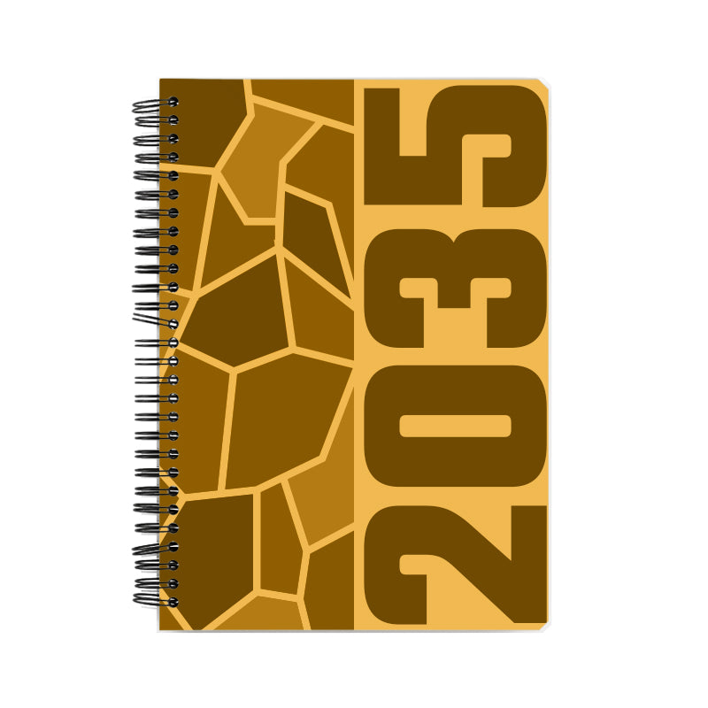 2035 Year Notebook (Golden Yellow)