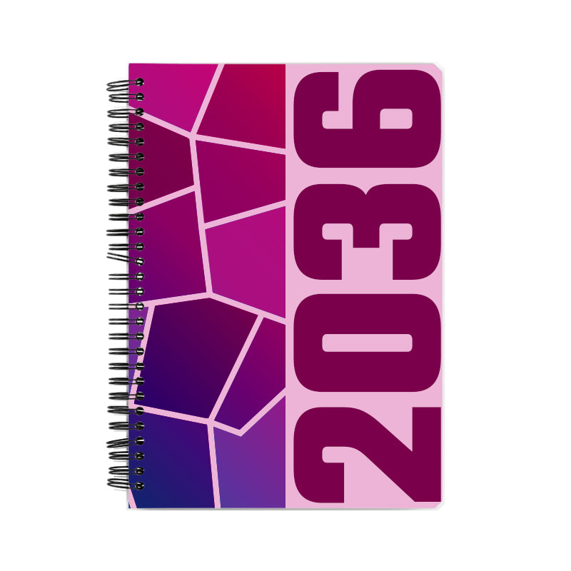 2036 Year Notebook (Light Pink)