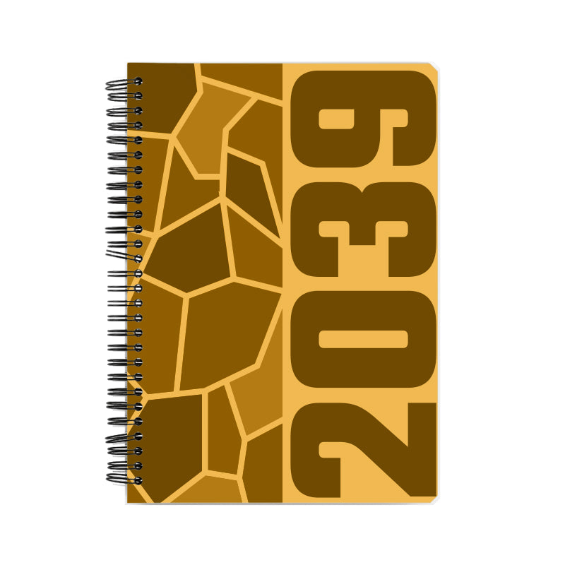 2039 Year Notebook (Golden Yellow)