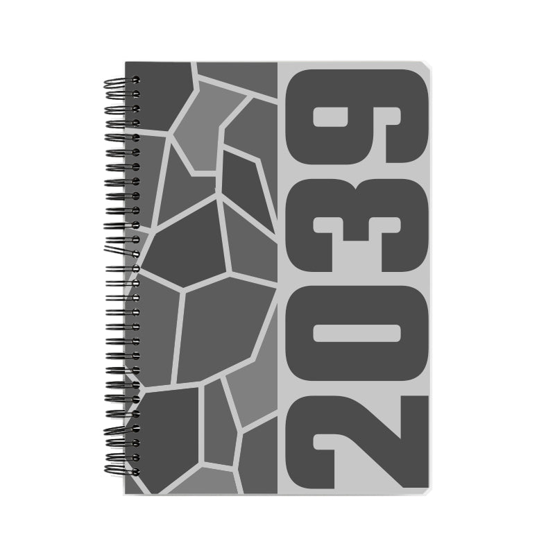 2039 Year Notebook (Melange Grey)