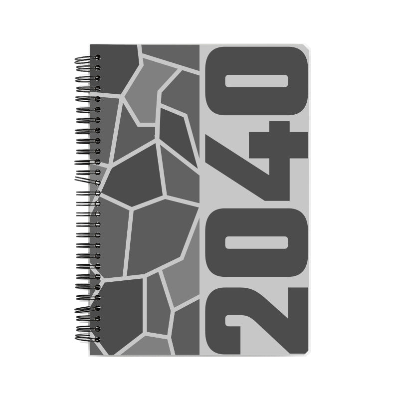 2040 Year Notebook (Melange Grey)