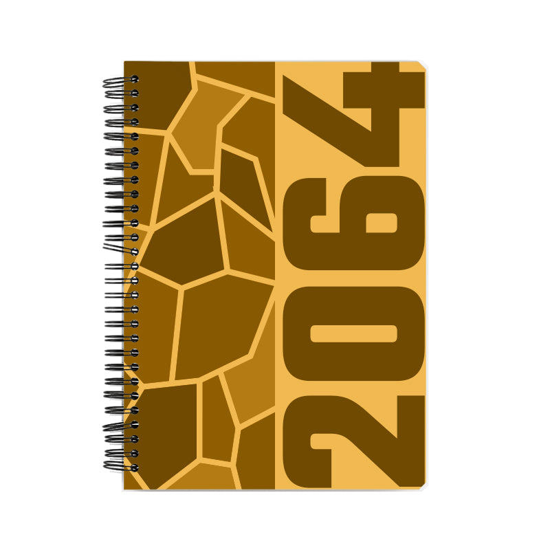 2064 Year Notebook (Golden Yellow)