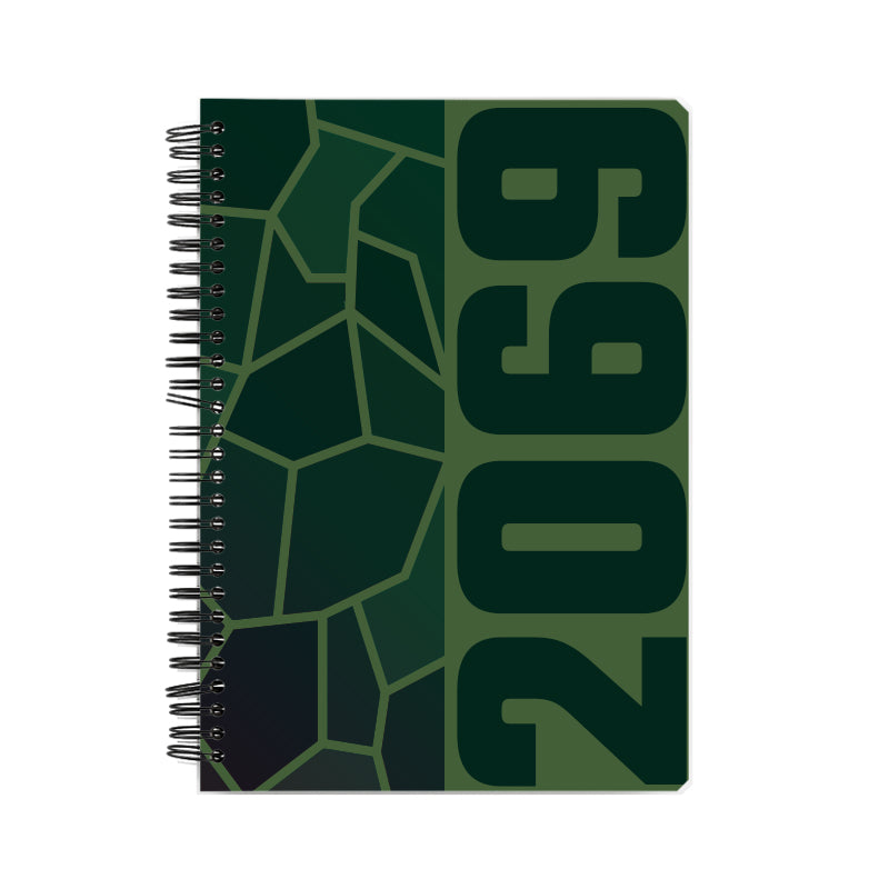 2069 Year Notebook (Olive Green)