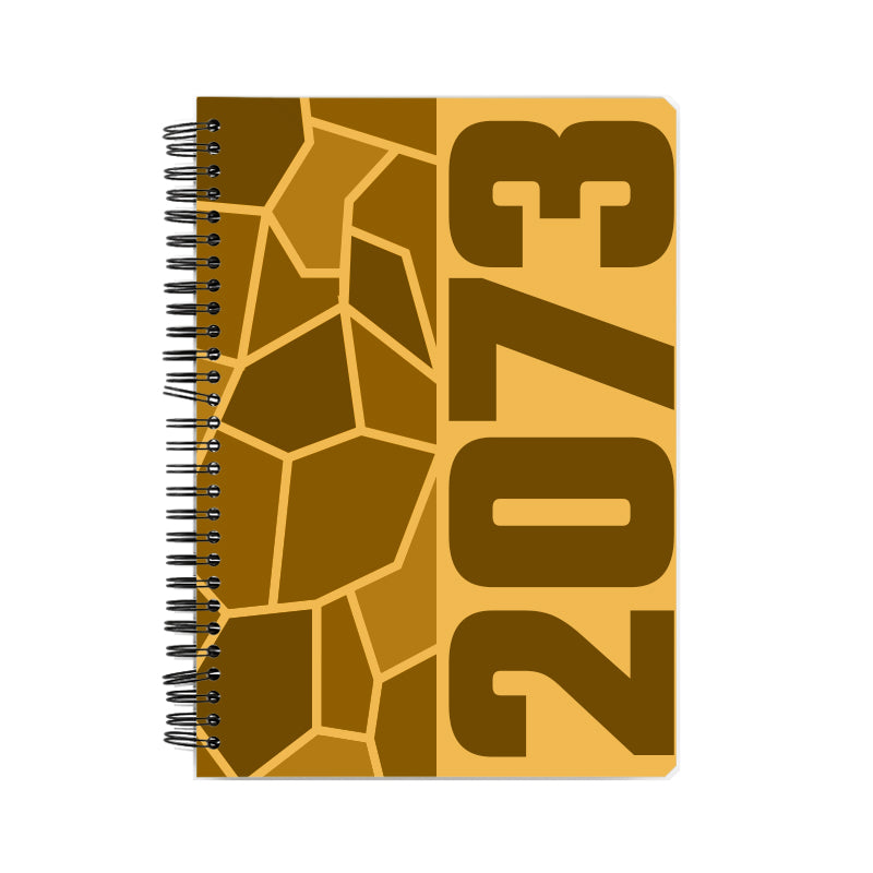 2073 Year Notebook (Golden Yellow)