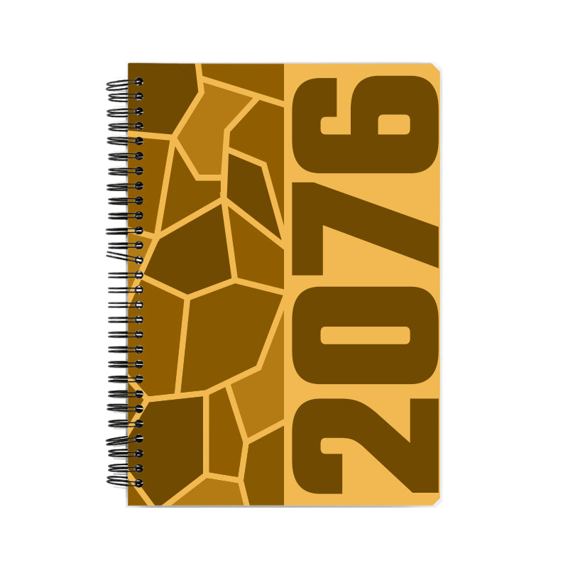 2076 Year Notebook (Golden Yellow)