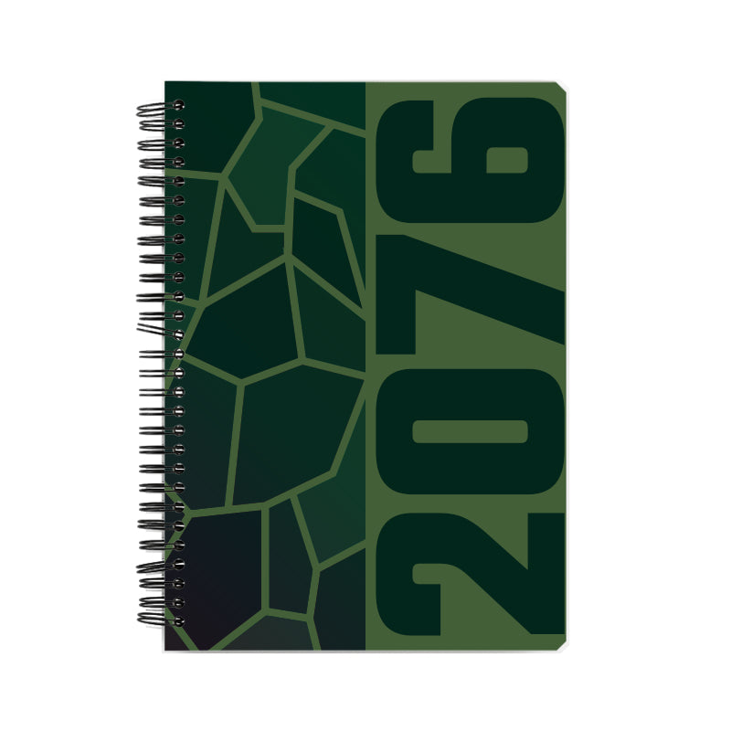 2076 Year Notebook (Olive Green)