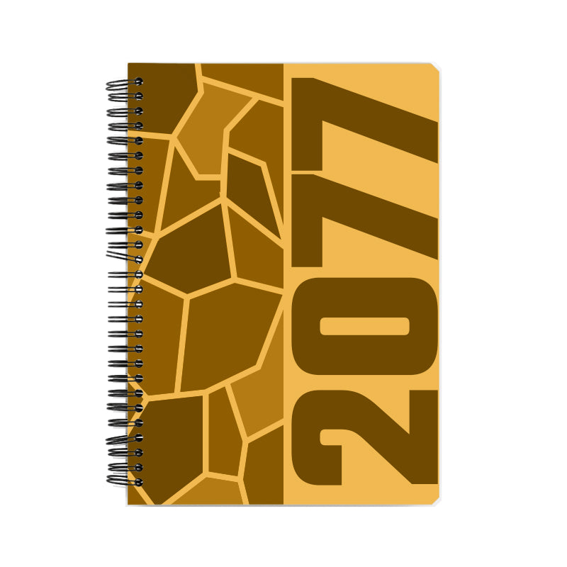 2077 Year Notebook (Golden Yellow)