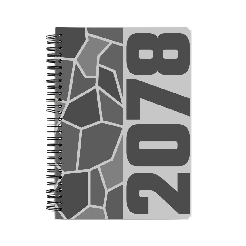 2078 Year Notebook (Melange Grey)