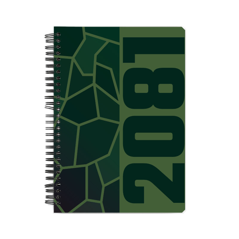 2081 Year Notebook (Olive Green)