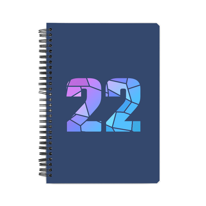 22 Number Notebook (Navy Blue)