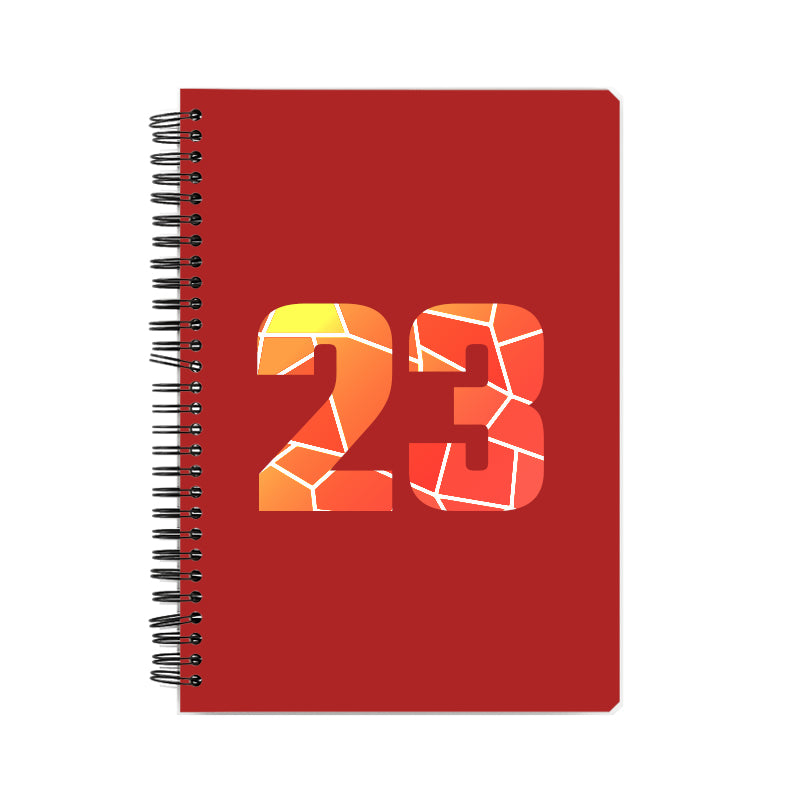 23 Number Notebook (Red)