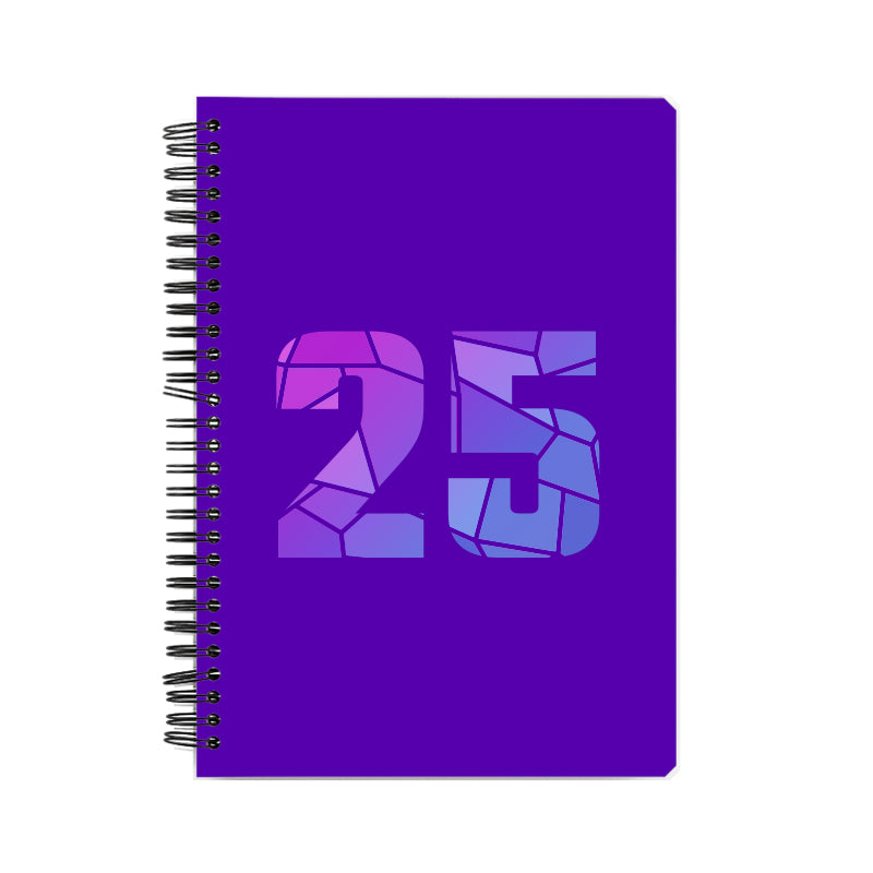 25 Number Notebook (Purple)