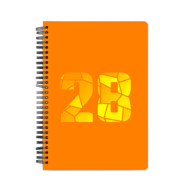 28 Number Notebook (Orange)