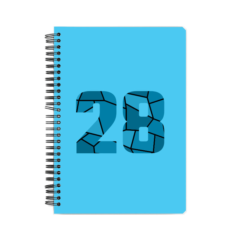 28 Number Notebook (Sky Blue)