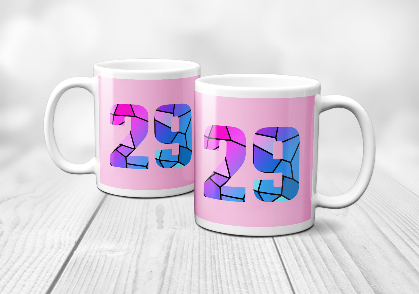 29 Number Mug (Light Pink)