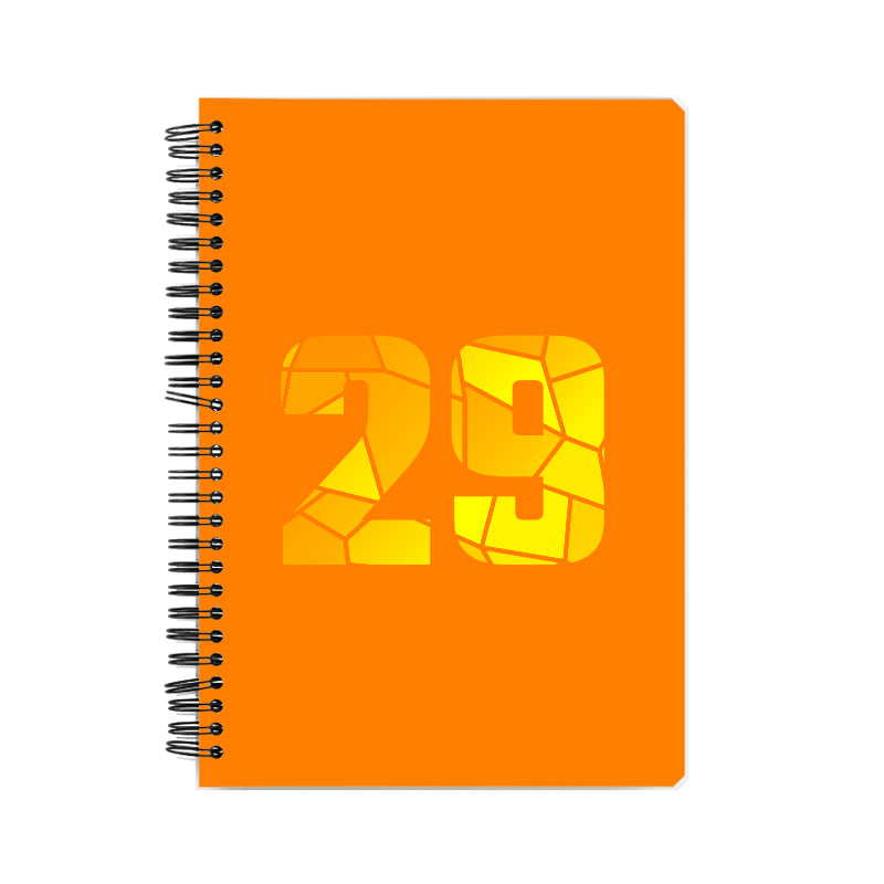 29 Number Notebook (Orange)