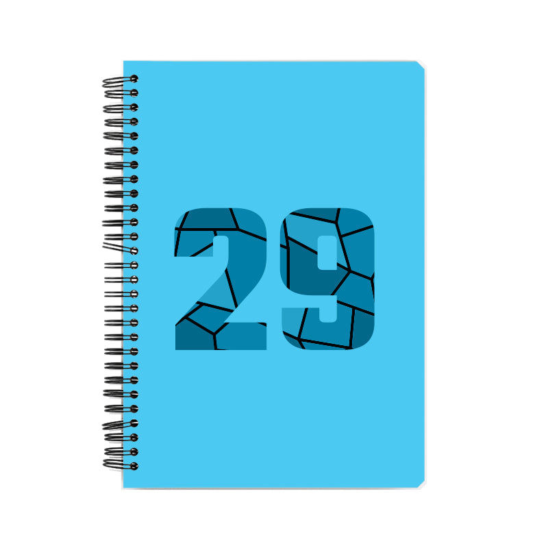 29 Number Notebook (Sky Blue)