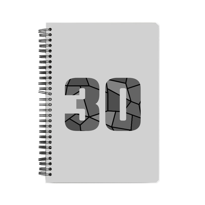 30 Number Notebook (Melange Grey)