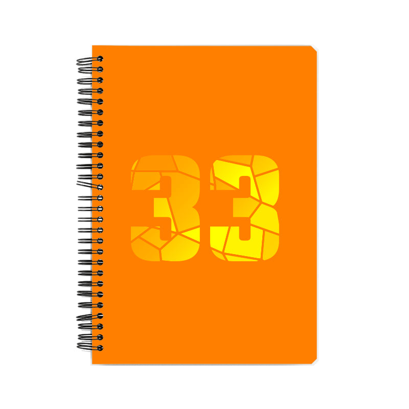 33 Number Notebook (Orange)
