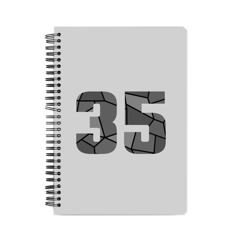 35 Number Notebook (Melange Grey)