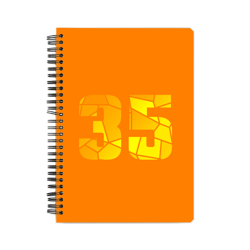35 Number Notebook (Orange)