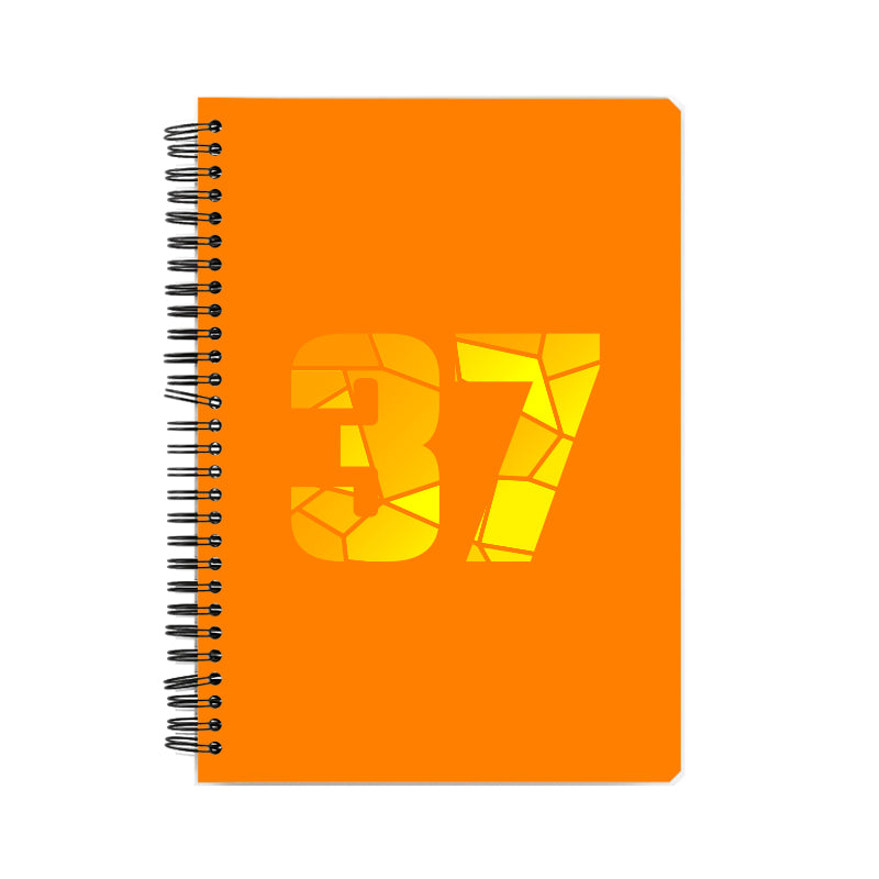 37 Number Notebook (Orange)