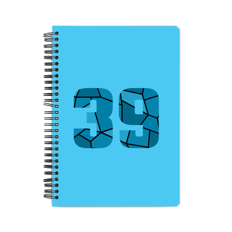 39 Number Notebook (Sky Blue)