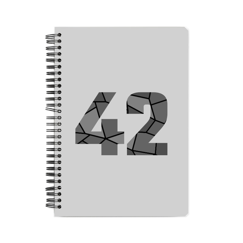 42 Number Notebook (Melange Grey)
