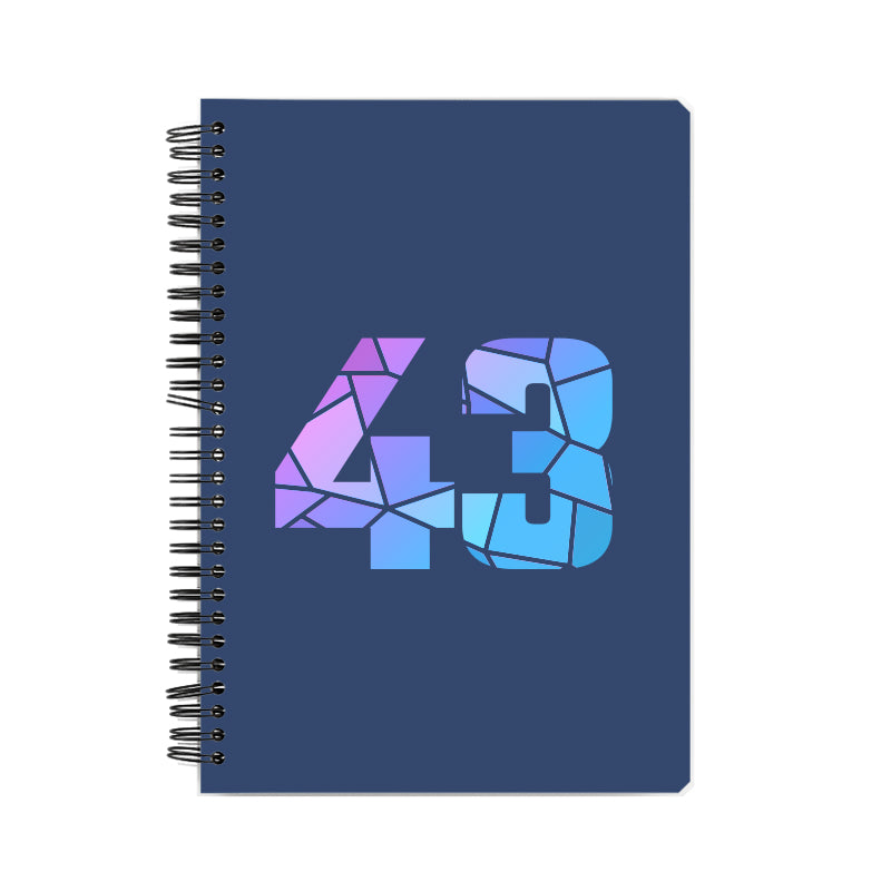 43 Number Notebook (Navy Blue)