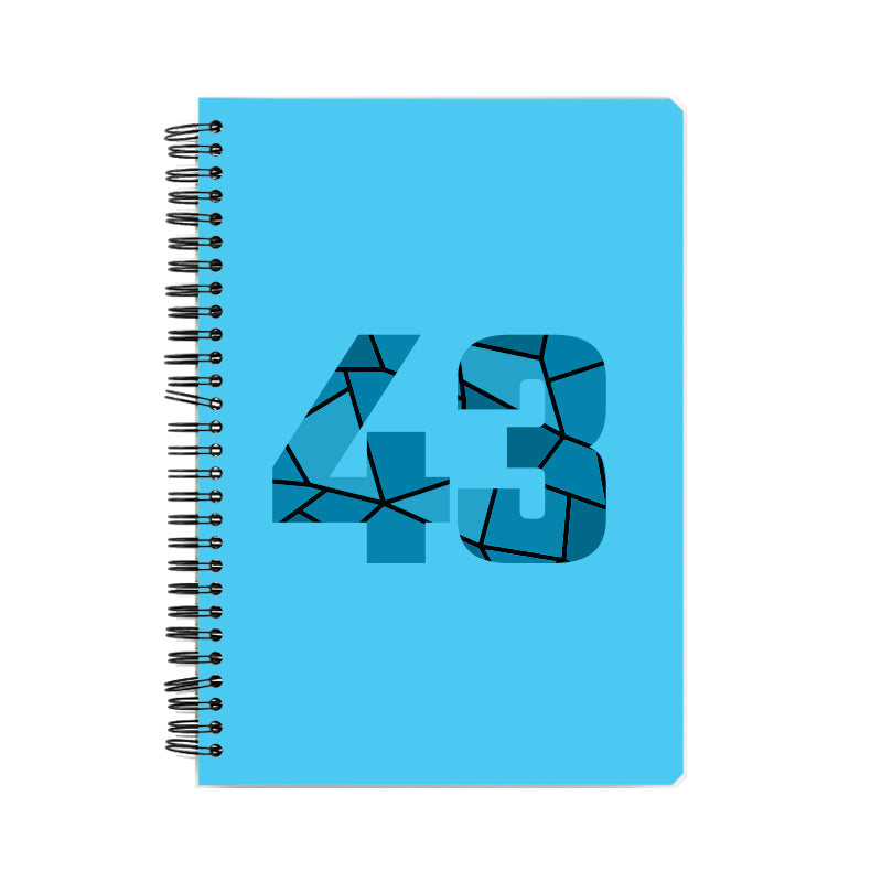 43 Number Notebook (Sky Blue)