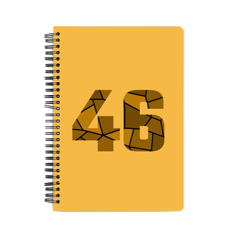 46 Number Notebook (Golden Yellow)