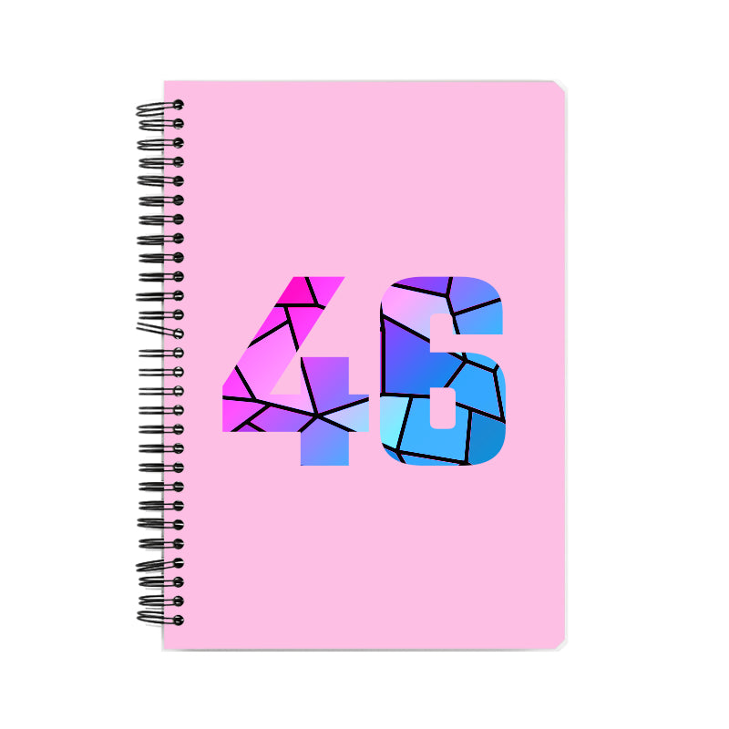46 Number Notebook (Light Pink)