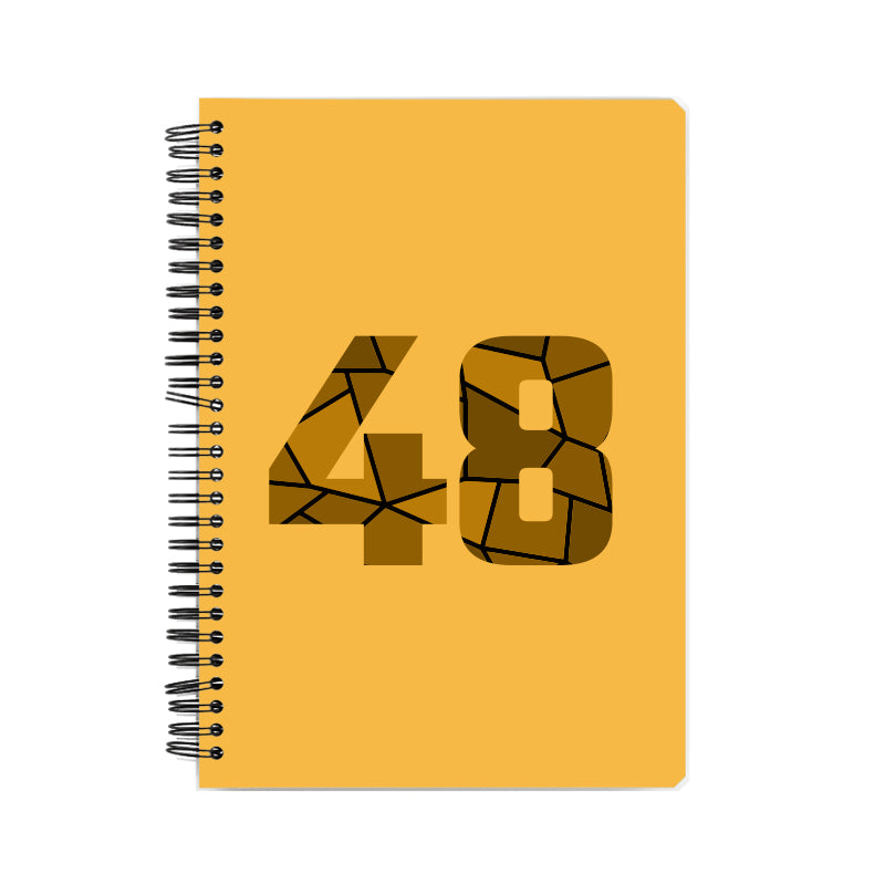 48 Number Notebook (Golden Yellow)
